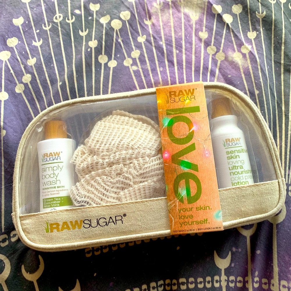 Raw Sugar: Lotion + Body Wash Gift Set